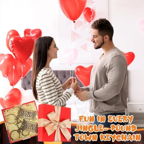 Landical 12 Pcs Funny Ticket Keychain Funny Gag Gifts for Couples Partners Women Men Gifts Car Key Backpack Accessories in Saudi Arabia