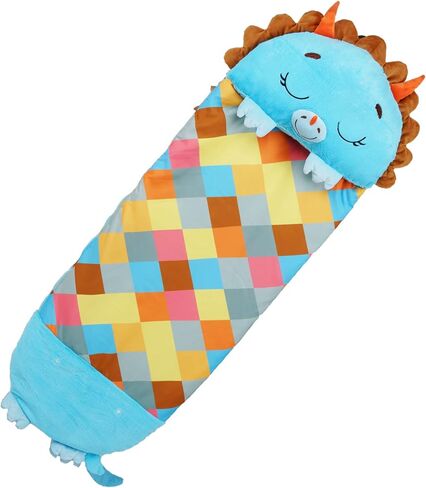 Happy Nappers: Pillow & Sleepy Sack: Large - Rainbow Unicorn - 66 x 30, 2-in-1: Plush Animal Opens Into Sleeping Bag, Soft Play Character, Kids 7+ in Kuwait