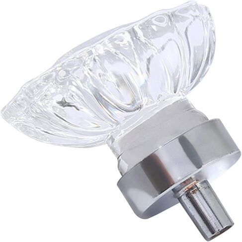 DOITOOL 3pcs Clear Crystal Drawer Knob Transparent Handle for Cupboard Dresser Wardrobe Easy to Install Decorative for Kitchen and Bathroom Use in Saudi Arabia