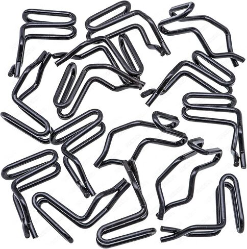 Rexka 15pcs Door Trim Panel Retainer Clip 1-1/8" for Ford Mustang Lincoln Dodge Mercury Chrysler Metal Black 383033-S101 in Saudi Arabia