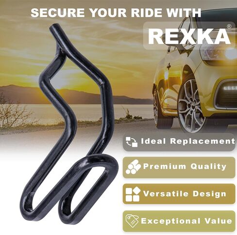 Rexka 15pcs Door Trim Panel Retainer Clip 1-1/8" for Ford Mustang Lincoln Dodge Mercury Chrysler Metal Black 383033-S101 in Saudi Arabia