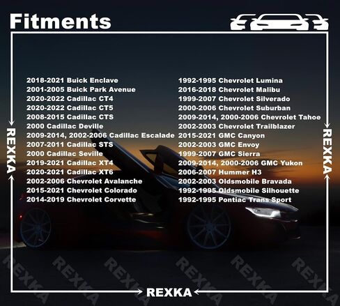 Rexka 30pcs Fender Liner Apron Radiator Baffle Retainer Clip Fastener 24501057 Compatible with GM Cadillac Escalade, Chervolet Denali & Tahoe, GMC Yukon and Hummer H3 in Saudi Arabia
