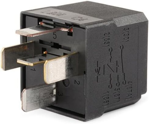 HELLA 007794041 12V, 5 Pin, Mini ISO Relay with Diode Coil Suppression, Black in Saudi Arabia