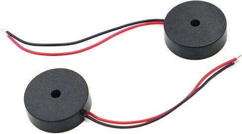 10PCS 1340 4000Hz Passive Buzzer with Wire Piezoelectric Speaker 13MM 13 * 4.0MM 13x4mm 30V Low Power Consumption Electronic DIY in Saudi Arabia