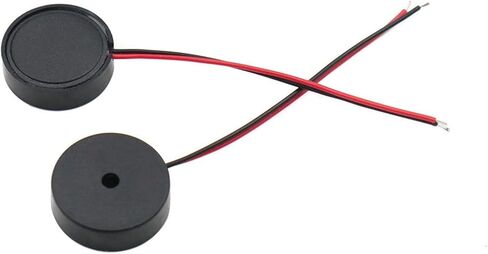 10PCS 1340 4000Hz Passive Buzzer with Wire Piezoelectric Speaker 13MM 13 * 4.0MM 13x4mm 30V Low Power Consumption Electronic DIY in Saudi Arabia