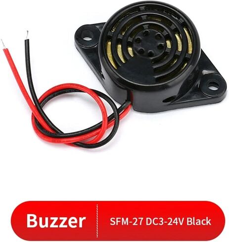 5PCS SFM-27 DC 3-24V Active Buzzer Magnetic Long Continous Beep Tone Piezo Buzzer, Motherboard Speaker Computer Horn(Speaker) in Saudi Arabia