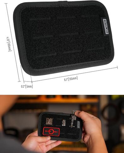 لوحة تنظيم TCM4 Mini EDC، ملحقات حقيبة الظهر مع لوحة خلفية بخطاف أملس، منظم وحدات لحقيبة الأدوات الإدارية مع جيب مفتوح وجيب شبكي (أحمر) in Kuwait
