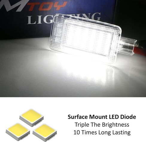 مجموعة إضاءة منطقة الشحن iJDMTOY واحدة من زينون بيضاء كاملة LED متوافقة مع Nissan Versa Murano Juke Rogue Leaf، مدعومة بثنائيات LED 18-SMD، استبدل مصباح صندوق السيارة المتوهج OEM in Saudi Arabia