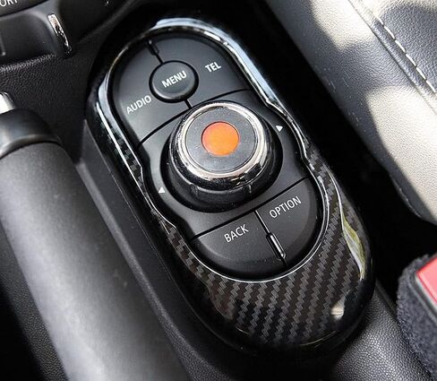 UNICUS Carbon Effect iDrive Control Panel Cover Trim 1x Compatible with MINI Cooper S F55 F56 F57 in Saudi Arabia