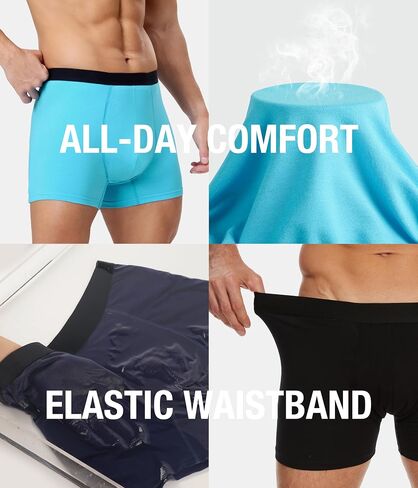 Men's Incontinence Underwear, Heavy Absorbent Washable Leak-Proof Reusable Boxer Brief 3 Pack (Multicolor01, Large) in Saudi Arabia