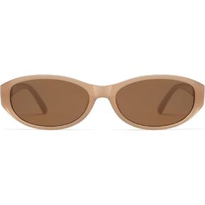 نظارات شمسية ريترو بيضاوية للنساء أنيقة عين القطة 90s Sunies خفيفة الوزن عصرية ضيقة مربعة نظارات شمسية AP3727 in Kuwait