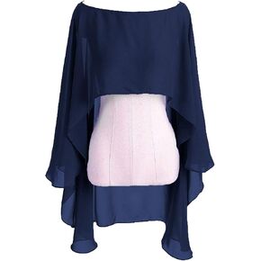 Womens Soft Chiffon Shawls and Wraps Shrugs For Formal Evening Wedding Capes Scarves in Saudi Arabia
