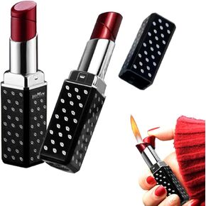 ولاعة أحمر الشفاه اللطيفة، عبوتان من ولاعة البوتان الناعمة القابلة لإعادة الملء مع أداة تعديل اللهب، ولاعة شعلة مبتكرة هدايا ولاعات رائعة للنساء والفتيات والسيدات وأعياد الميلاد والذكرى السنوية (بدون البيوتان) - أزرق in Kuwait