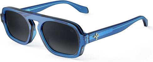 نظارات شمسية VISOONE Aviator العصرية للنساء والرجال في السبعينيات بجزء علوي مسطح كبير وظلال أنيقة من جين in Kuwait