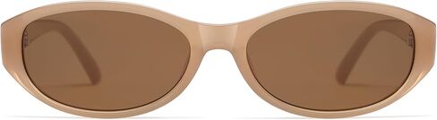 نظارات شمسية ريترو بيضاوية للنساء أنيقة عين القطة 90s Sunies خفيفة الوزن عصرية ضيقة مربعة نظارات شمسية AP3727 in Kuwait