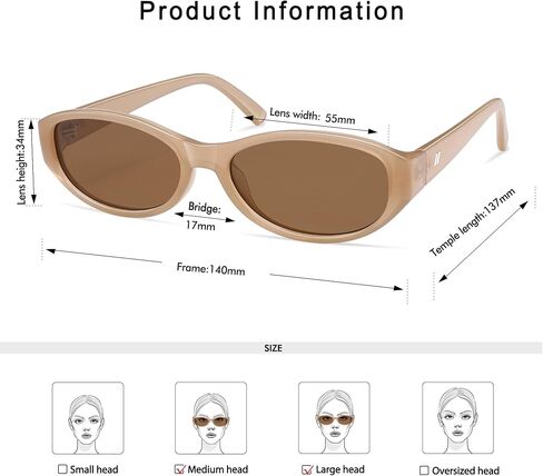 نظارات شمسية ريترو بيضاوية للنساء أنيقة عين القطة 90s Sunies خفيفة الوزن عصرية ضيقة مربعة نظارات شمسية AP3727 in Kuwait