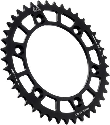 ضرس خلفي JT Sprockets JTA897.52BLK من الألومنيوم المؤكسد باللون الأسود 7075 T6، فردي in Kuwait