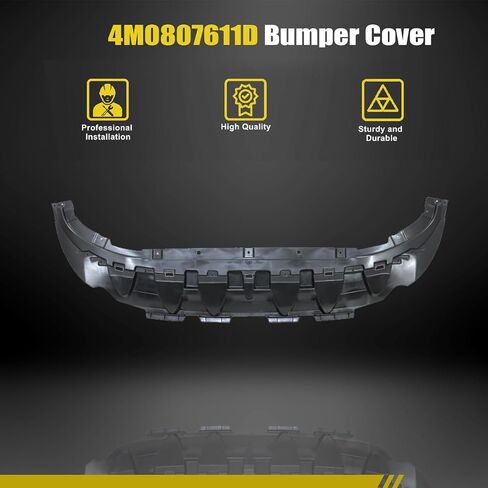 SecosAutoparts Lower Splash Shield Guard Valance Panel Front Bumper Cover Compatible with Audi Q7 2016-2019 Replace# 4M0807611D 4M0807611 in Saudi Arabia