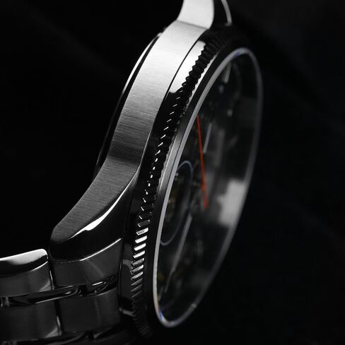 CADISEN Men Automatic Mechanical Watch Stainless Steel Band Waterproof Casual Watches Skeleton in Saudi Arabia