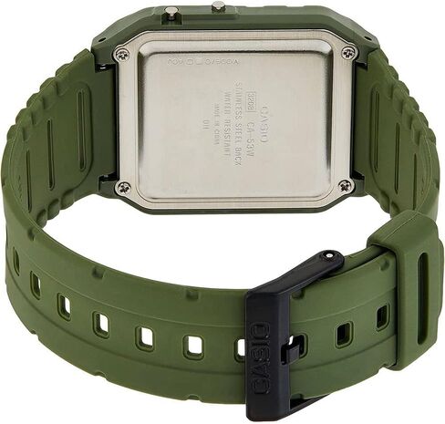 Casio CA-53WF-3B Calculator Green Digital Mens Watch Original New Classic CA-53, 43.2×34.4×8.2mm (CA-53WF-3BDF) in Saudi Arabia