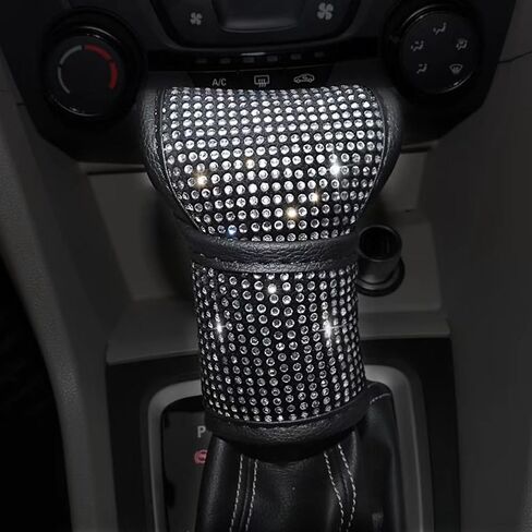 Car Accessories Set for Women, 11 Pieces Bling Interior Decor Kit, Sparkly Steering Wheel Cover, Rhinestone Seat Belt Covers,Daisy Air Vent Clips, Universal Fit,Cute Interior Full Kit (White Diamond) in Saudi Arabia