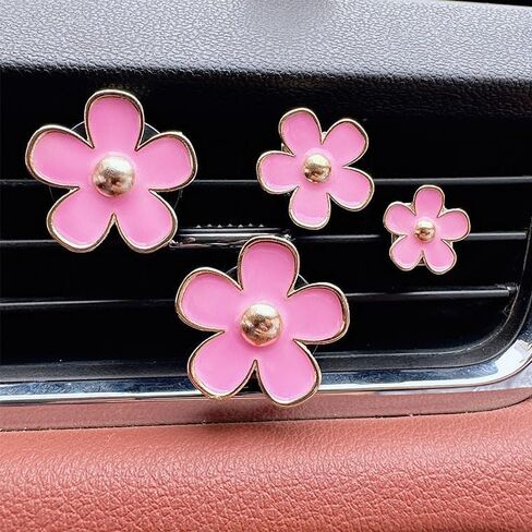 Car Accessories Set for Women, 11 Pieces Bling Interior Decor Kit, Sparkly Steering Wheel Cover, Rhinestone Seat Belt Covers,Daisy Air Vent Clips, Universal Fit,Cute Interior Full Kit (White Diamond) in Saudi Arabia