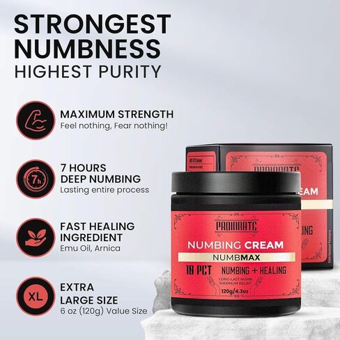 كريم التخدير NumbMax، أقصى قدر من القوة مع المنثول، خالي من الرائحة، غير دهني، حجم قيمة 120 جم in Kuwait