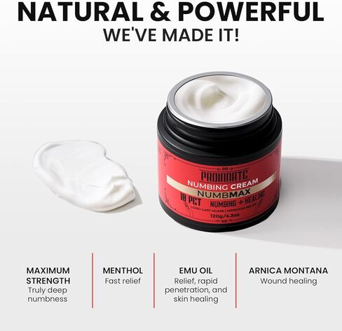 كريم التخدير NumbMax، أقصى قدر من القوة مع المنثول، خالي من الرائحة، غير دهني، حجم قيمة 120 جم in Kuwait
