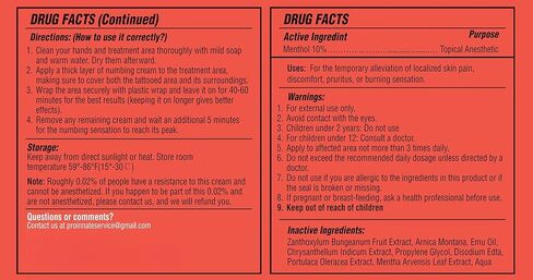 كريم التخدير NumbMax، أقصى قدر من القوة مع المنثول، خالي من الرائحة، غير دهني، حجم قيمة 120 جم in Kuwait