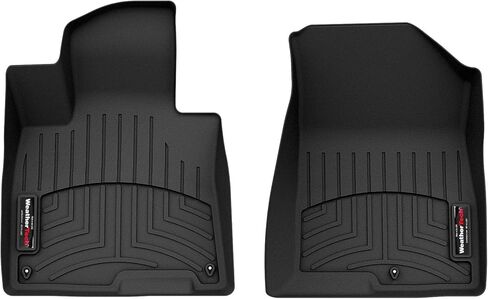 WeatherTech Custom Fit FloorLiners for Kia Sportage Hybrid, Sportage - 1st Row (4417321), Black in Saudi Arabia