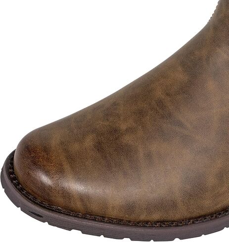 J's.o.l.e Cowboy Boots for Men Round Toe Casual Western Boots Pull on Dress Men's Silp Resistant Work Boots in Saudi Arabia