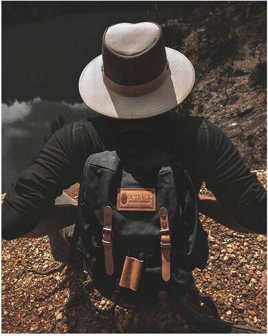 قبعة Outback Trading Company للرجال 14726 River Guide Ii من القماش المسامي والممتصة للرطوبة بعامل حماية من الأشعة فوق البنفسجية 50 مع تاج شبكي 4 بوصة in Kuwait