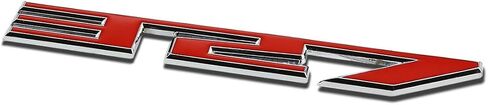 Auto Dynasty Metal Emblem Decal Logo Trim Badge 327 (Red & Silver) in Saudi Arabia