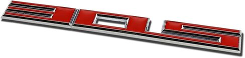 Auto Dynasty Metal Emblem Decal Logo Trim Badge 305 (Red & Silver) in Saudi Arabia