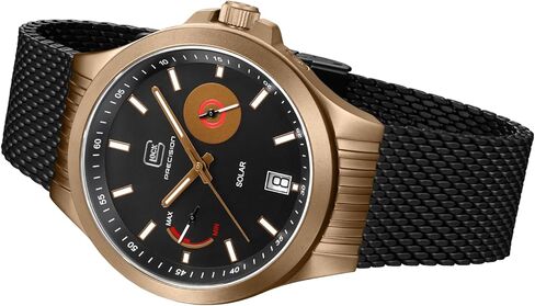 ساعة جلوك للرجال كوارتز قابلة لإعادة الشحن بالطاقة الشمسية | علبة 42 ملم | ساعة يد بعلبة فولاذية وعرض للتاريخ | ساعة رجالية بمؤشرات ومؤشرات سوبرلومينوفا سويسرية | GW-19 (ذئب البراري) in Kuwait