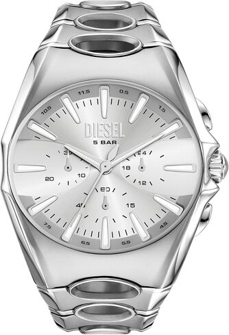 Diesel Men's D-Curve Chronograph Stainless Steel Watch (Model: DZ4694) in Saudi Arabia