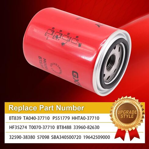 BT839 Hydraulic Oil Filter Replace HHTA0-37710 T0070-37710 TA040-37710 57098 P551779 HF35274 Compatible with Kubota Tractor L3710 L4600 L5040 M7040 MX4800 L2900 L3130 L3300 L3410 L3430(Pack of 4) in Saudi Arabia