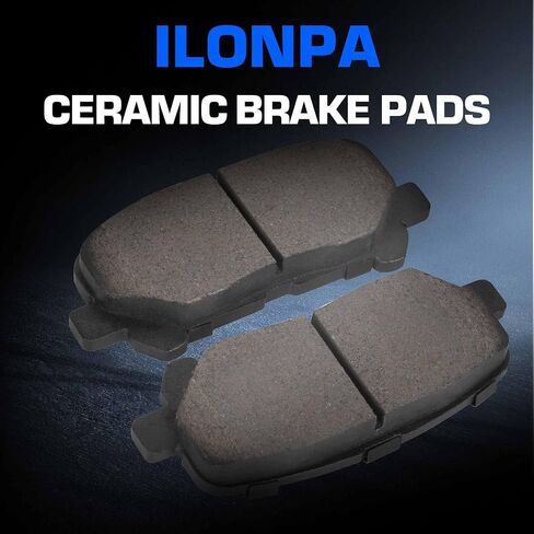 Front Rear Ceramic Disc Brake Pads Set for Honda Odyssey 2011 2012 2013 2014 2015 2016 2017 8PCS (With Hardware) in Saudi Arabia