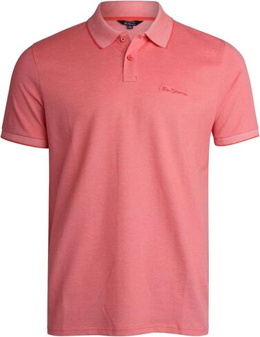 Ben Sherman Men's Polo Shirt - Regular Fit 2-Button Short Sleeve Shirt - Casual Stretch Polo for Men (S-XL) in Saudi Arabia