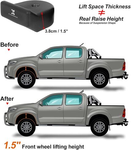 X AUTOHAUX 1.5 Inch Front Suspension Spring Strut Spacer Leveling Lift Kit for Ford F-250 F-350 Super Duty 2005-2020 4WD in Saudi Arabia