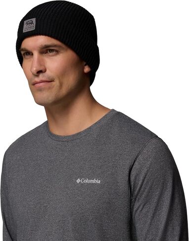 Columbia Unisex Lost Lager II Beanie, Black/Walking Bear, One Size in Saudi Arabia