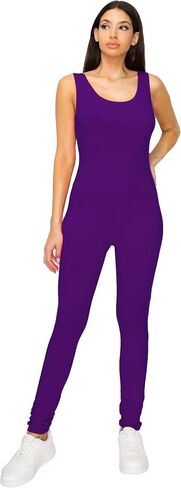 Women's Cotton Stretch One Piece Bodysuit Catsuit in Saudi Arabia