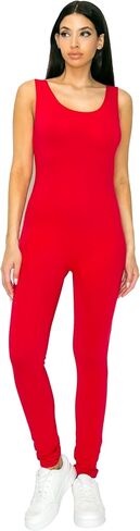 Women's Cotton Stretch One Piece Bodysuit Catsuit in Saudi Arabia