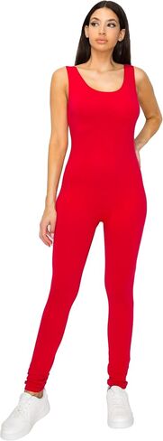 Women's Cotton Stretch One Piece Bodysuit Catsuit in Saudi Arabia
