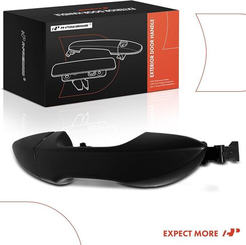 مقبض باب خارجي من جانب الركاب الخلفي الأيمن A-Premium متوافق مع Toyota Corolla 2014-2019، أسود أملس، استبدال # 69211-02902، 69227-02924 in Saudi Arabia
