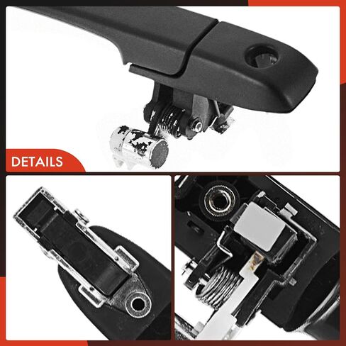 مقبض باب خارجي من جانب الركاب الأمامي الأيمن A-Premium متوافق مع Honda CR-V CRV 2002 2003 2004 2005 2006، أسود مزخرف، استبدال # 72140S9A003 in Saudi Arabia