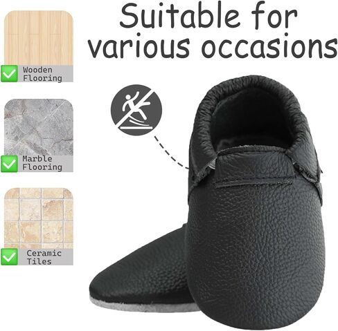 أحذية الأطفال الصغار الصغار مع أحذية صغيرة من جلد الغزال الناعم المضاد للجلد المضاد للانزلاق. in Kuwait