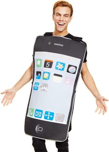 Cell Phone Mobile Phone Halloween Easter Costume Cosplay Outfit Fancy Dress in Saudi Arabia