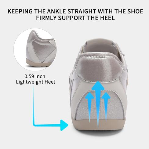 Women's Fashion Sneakers Genuine Leather Sneakers Casual Walking Shoes for Women. in Kuwait