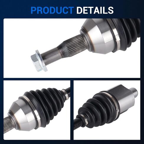 Autoround 661255HD CV Axle Shaft Assembly Compatible with Chevy, Buick, Pontiac, Oldsmobile - Impala 2000-2011/ Regal 97-04/ LaCrosse 05-09/ LeSabre/Grand Prix/Century, Front Left Driver Side in Saudi Arabia